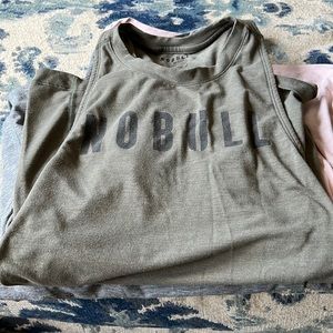 Army green muscle tank xs no bull